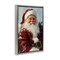 Stupell Industries Rosy Cheeked Santa Smile Floating Frame, design by Petal Prints Design